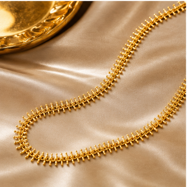 ELURA Designer Tassel Link Chain For Women